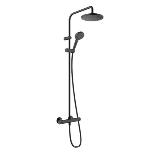 Душевая система Hansgrohe Vernis Blend Showerpipe 200 1jet с термостатом, черный матовый (26276670) Купить Душевая система Hansgrohe Vernis Blend Showerpipe 200 1jet с термостатом, черный матовый (26276670) в Киеве vannaja.kiev.ua