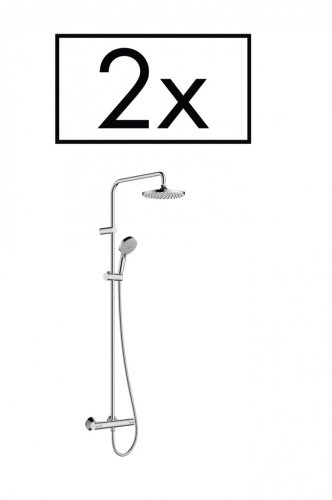 Купить Showerpipe 200 1jet с термостатом набор для проектов (2 шт.) в Киеве vannaja.kiev.ua