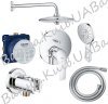 Купити Набір душової системи прихованого монтажу для душу Grohe 26458000 + 26574000 + 28628000 + 28151001 + 35600000 + 24043002 хром верхній душ з кронштейном Euphoria 260 3 режиму купити з доставкою в Києві vannaja.kiev.ua