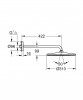 Верхний душ с настенным кронштейном Grohe Rainshower Mono 26557000 Купить Верхний душ с настенным кронштейном Grohe Rainshower Mono 26557000 в Киеве vannaja.kiev.ua
