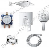 Зовнішня частина змішувача для душу Grohe Eurocube 24062000 на два споживача 24062