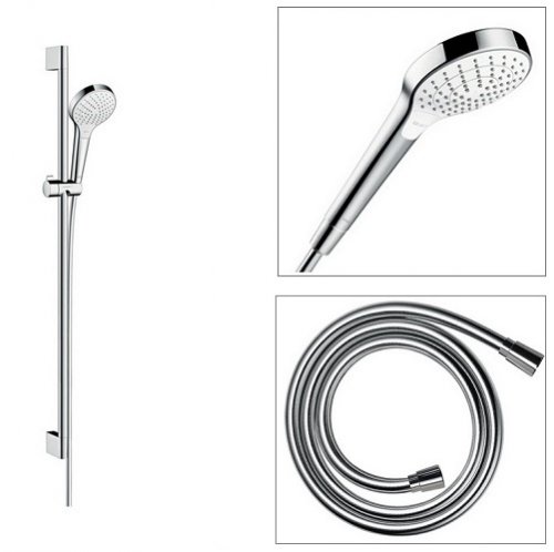 Купити Hansgrohe 26572400 Croma Select S Vario 26572400 Душові Набори Hansgrohe білий / хром в Києві vannaja.kiev.ua