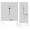 Купить Hansgrohe 26621400 Raindance 266214 Душевой набор Select E 120 (Белый/Хром) в Киеве vannaja.kiev.ua