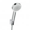 Купить Гарнитур HANSGROHE 26667400 Crometta 100 Vario Porter Ручной душ с держателем и шлангом белый Хром в Киеве vannaja.kiev.ua