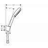 Купить Гарнитур HANSGROHE 26667400 Crometta 100 Vario Porter Ручной душ с держателем и шлангом белый Хром в Киеве vannaja.kiev.ua