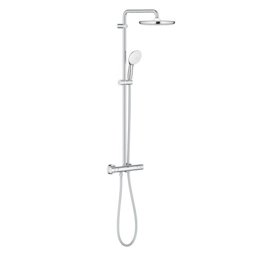 Душова система Grohe Tempesta System 250 з термостатом для настінного монтажу, хром (26670001) Купити Душова система Grohe Tempesta System 250 з термостатом для настінного монтажу, хром (26670001) в Києві vannaja.kiev.ua