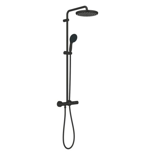Душевая система Grohe Tempesta System 250, настенного монтажа с термостатом, черный матовый (266702431) Купить Душевая система Grohe Tempesta System 250, настенного монтажа с термостатом, черный матовый (266702431) в Киеве vannaja.kiev.ua