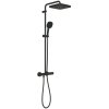 Купить Душ обычная система черная матовая с термостатом Grohe 266892431 Tempesta System 250 Cube в Киеве vannaja.kiev.ua