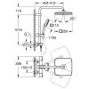 Купить Душ обычная система черная матовая с термостатом Grohe 266892431 Tempesta System 250 Cube в Киеве vannaja.kiev.ua