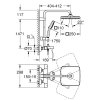 система душа для ванны с изливом тропический + ручной душ 26691001 Grohe New Tempesta Cosmopolitan System 250 Купить система душа для ванны с изливом тропический + ручной душ 26691001 Grohe New Tempesta Cosmopolitan System 250 в Киеве vannaja.kiev.ua