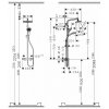 Купить Hansgrohe 26764400 Душова система My Select Showerpipe 267644 в душ с смесителем термостатом в Киеве vannaja.kiev.ua