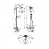 Купить Hansgrohe 26792000 Croma Select 26792 Душевая стойка со смесителем Киев для Ванны в Киеве vannaja.kiev.ua