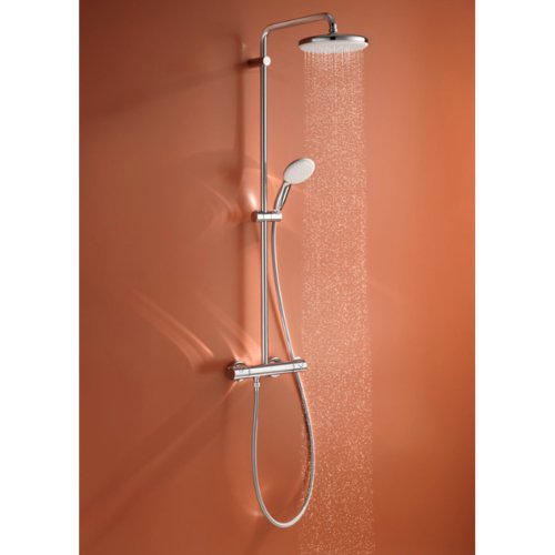 Купити Душова система Grohe Tempesta System 210 з термостатом для настінного монтажу, хром (26811001) в Києві vannaja.kiev.ua