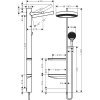 Купить Душевая система скрытого монтажа Hansgrohe Rainfinity SHOWERPIPE (26842000) в Киеве vannaja.kiev.ua