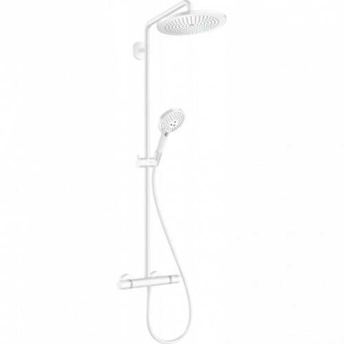 Белая матовая душевая система Hansgrohe 26890700 Croma Select S Showerpipe 280 1jet с термостатом 268907 Купить Белая матовая душевая система Hansgrohe 26890700 Croma Select S Showerpipe 280 1jet с термостатом 268907 в Киеве vannaja.kiev.ua
