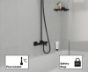 Купить Hansgrohe Vernis Shape 26900670 Настенная душевая система с термостатом для ванны матовый черный 240 1jet Showerpipe в Киеве vannaja.kiev.ua