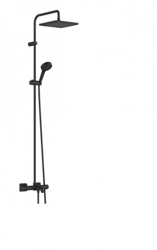 Купить 26900670 hansgrohe Vernis Shape 240 1jet showerpipe матовый черный с термостатом для ванны душевая стойка с доставкой в Киеве и гарантией в Киеве vannaja.kiev.ua