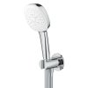 Купить квадратная душевая лейка со шлангом держателем Grohe 26910003 Tempesta Cube 110 Душевой набор, 3 режима в Киеве vannaja.kiev.ua