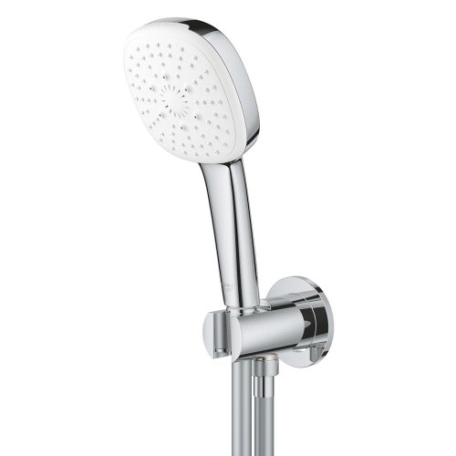 Купить квадратная душевая лейка со шлангом держателем Grohe 26910003 Tempesta Cube 110 Душевой набор, 3 режима в Киеве vannaja.kiev.ua