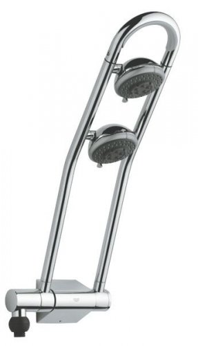 Душова система Grohe 27004 Freehander 27004000 настінного монтажу з 2 душовими лійками, хром Купити Душова система Grohe 27004 Freehander 27004000 настінного монтажу з 2 душовими лійками, хром в Києві vannaja.kiev.ua