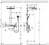 Купить Душевая стойка с термостатом Hansgrohe Rainmaker Select 27109400 Showerpipe тропический душ - 460 режима 2, белый/хром в Киеве vannaja.kiev.ua