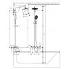 Купити HANSGROHE 27117000 Raindance 27117 Select 240 Showerpipe для Ванни Поворотний Тримач 450 мм в Києві vannaja.kiev.ua