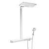 Купити Hansgrohe 27168400 Rainmaker Select двісті сімдесят одна тисяча шістсот вісімдесят чотири Showerpipe 420 2jet Душова Стойка з Верхнім Душем 420х240 мм ручним душем Термостат Хром в Києві vannaja.kiev.ua