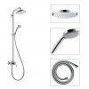 Купити HANSGROHE 27222000 Showerpipe 27222 Croma 220 з Одноважільний змішувач Поворотний тримач 400 мм в Києві vannaja.kiev.ua