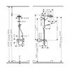 Купить Hansgrohe 27266400 Showerpipe 272664 Crometta 160 1jet Душевая Система с Однорычажным Смесителем в Киеве vannaja.kiev.ua