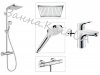 Купити Придбати 27271000 + 31607000 Душова система з термостатом Hansgrohe Crometta E 240 1jet Showerpipe + змішувач для умивальника хром одноважільний Focus в Києві vannaja.kiev.ua