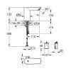 Купити Змішувач для раковини безконтактний Grohe BauCosmopolitan E 36451000 в Києві vannaja.kiev.ua