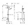 Купить Термостат с душевым комплектом Hansgrohe 27293 Raindance Select E 150 SemiPipe 27293 в Киеве vannaja.kiev.ua