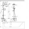 Купити Hansgrohe 27298000 Crometta E 240 1jet Showerpipe 27298 Душова Система з виливу і Термостатом в Києві vannaja.kiev.ua