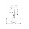 HANSGROHE 27380000 Raindance E 27380 Верхній Душ 240 AIR 1jet Потолочное Підключення 100 мм Купити HANSGROHE 27380000 Raindance E 27380 Верхній Душ 240 AIR 1jet Потолочное Підключення 100 мм в Києві vannaja.kiev.ua