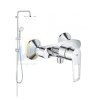 Купить Приобрести 27389002 + 23634001 Душевая система Grohe New Tempesta 200 2 режима + смеситель для душа Grohe BauLoop однорычажный хром в Киеве vannaja.kiev.ua