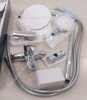 Купить Душевая система Grohe New Tempesta 200 27389002 верхний душ 200 мм 2 режима + смеситель для ванны Grohe Eurosmart 33300003 хром однорычажный купить в Киеве vannaja.kiev.ua