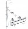Купить Душевая система Grohe New Tempesta Rustic System 200 27399000 ручной душ 4 режима + Смеситель для душа с термостатом Grohe Grohtherm 800 хром 34558000 с доставкой в Киеве vannaja.kiev.ua