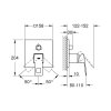 Купить Внешняя часть смесителя для душа Grohe Eurocube 24094000 на три потребителя в Киеве vannaja.kiev.ua