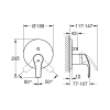Внешняя часть смесителя для душа Grohe Eurosmart 24043002 на два потребителя Купить Внешняя часть смесителя для душа Grohe Eurosmart 24043002 на два потребителя в Киеве vannaja.kiev.ua