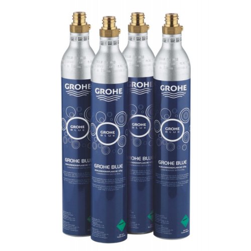 Баллон с углекислым газом Grohe Blue 40422000 Комплект баллонов из CO2, 1 шт. – 425 гр (4 шт) Купить Баллон с углекислым газом Grohe Blue 40422000 Комплект баллонов из CO2, 1 шт. – 425 гр (4 шт) в Киеве vannaja.kiev.ua