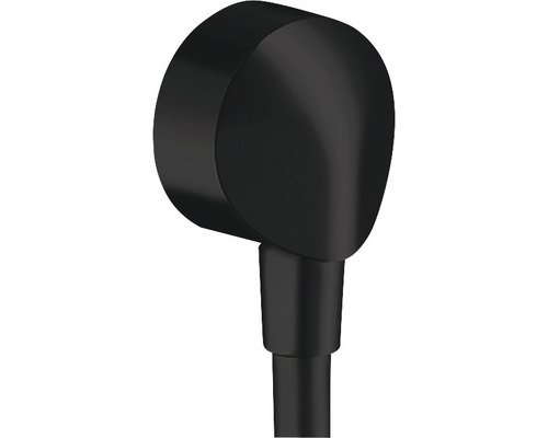Купити Купити підключення душового шланга чорний матовий Hansgrohe 27454670 FixFit в Києві vannaja.kiev.ua