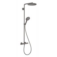 Душевая система с термостатом черная матовая Hansgrohe Raindance S Black 240 1Jet PowderRain ShowerSelect S Thermostatic