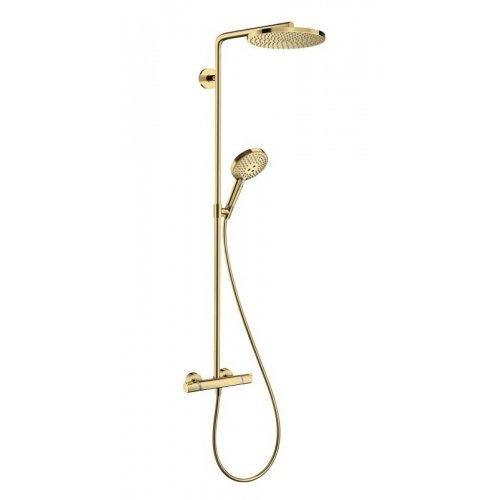 Купити Душова система Hansgrohe Raindance Select S SHOWERPIPE Polished Gold Optic (27633990) в Києві vannaja.kiev.ua