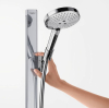 Купить Душевой набор Hansgrohe Raindance Select S 120/150 см 3Jet EcoSmart 9л/мин, White/Chrome (27647400) в Киеве vannaja.kiev.ua