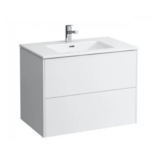 Купить Умывальник Laufen PRO S 800х500 мм в комплекте с тумбой, белый глянец (H8649612611041) в Киеве vannaja.kiev.ua