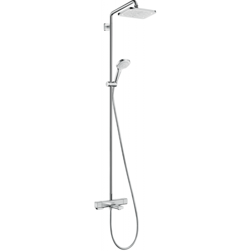 Купити Душова система Hansgrohe з виливом 27687000 Croma E Showerpipe 280 1jet 27687 для ванної з тропічний душ, хром в Києві vannaja.kiev.ua