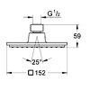 Купити Душова головка GROHE 27705 EUPHORIA CUBE 27705000 в Києві vannaja.kiev.ua