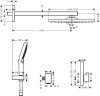 Купить Душевой комплект Hansgrohe 27939670 Raindance E/ShowerSelect E 7в1 душевая система скрытого монтажа верхний душ 300*300 мм, черный матовый matt black в Киеве vannaja.kiev.ua