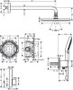 Купить Душевая система Hansgrohe Raindance S 240 с термостатом PowderRain, хром (27951000) в Киеве vannaja.kiev.ua