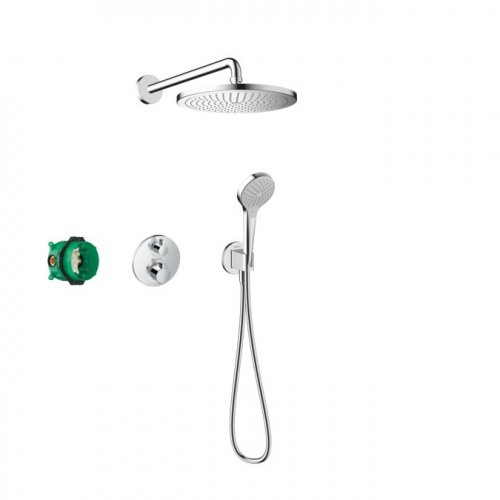 Hansgrohe 27954000 Croma 27954 HG Душовий набір хром Німеччина комплект з термостатом 280 1jet Ecostat S 7в1 хром Купити Hansgrohe 27954000 Croma 27954 HG Душовий набір хром Німеччина комплект з термостатом 280 1jet Ecostat S 7в1 хром в Києві vannaja.kiev.ua